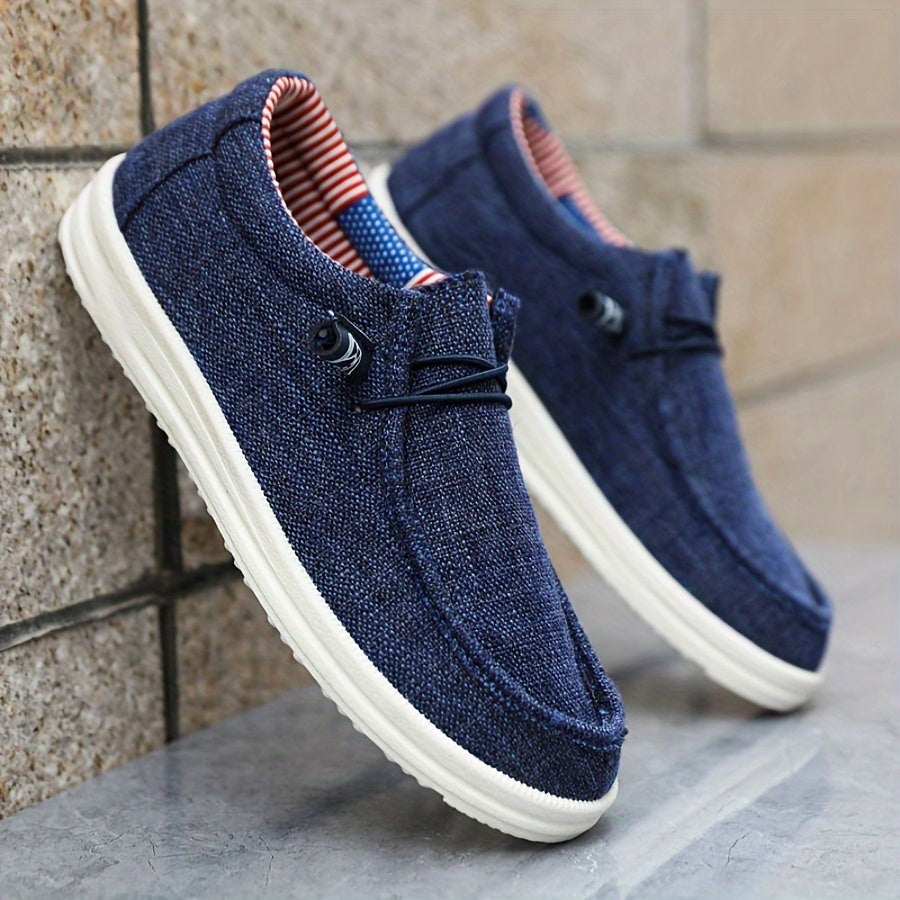 Herren Slipper | Leichtes Segeltuch | Bequem & Lässig | Frühling