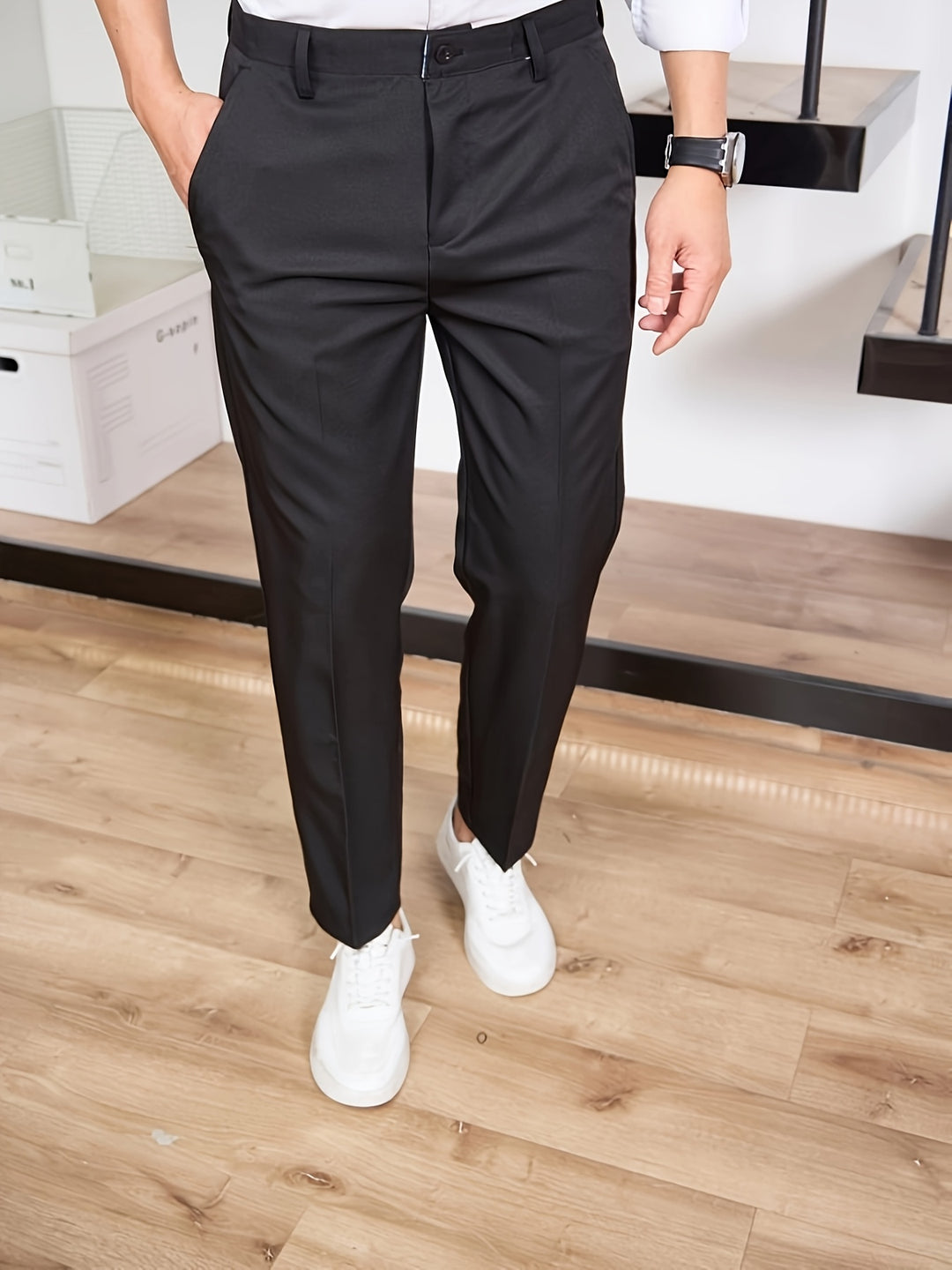 Herrenhose | Slim Fit | Bequemer Bund | Webstoff