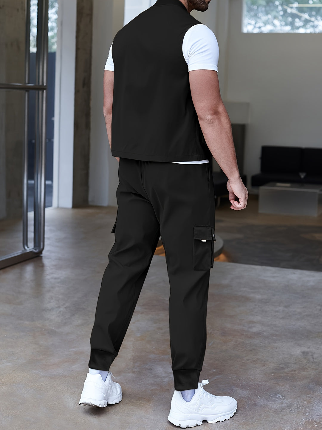 Herrenset | Lässiger Stil | Hose und Weste | Unifarben | Frühjahr-Sommer-Mode