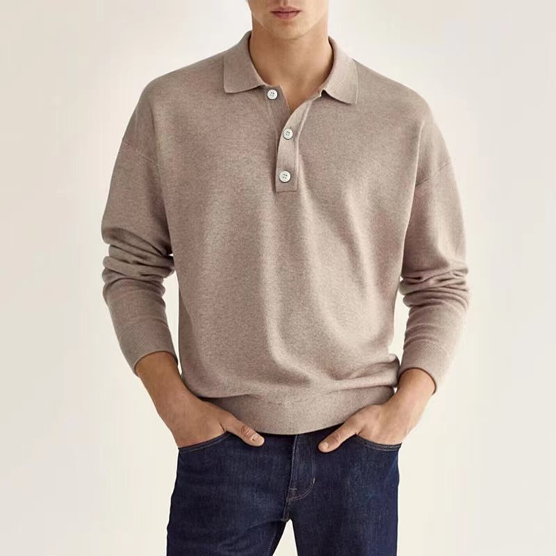Herren Polo Pullover | Zeitlos & Lässig | Weiche Stoffmischung | Bequeme Passform