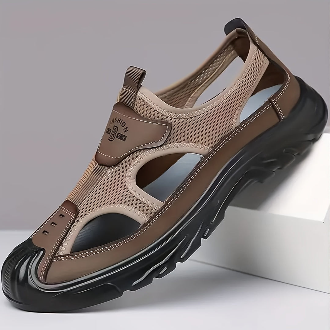 Herren-Sport-Sandalen | Atmungsaktiv & Leichtgewichtig | Rutschfest & Langlebig | Einfarbig