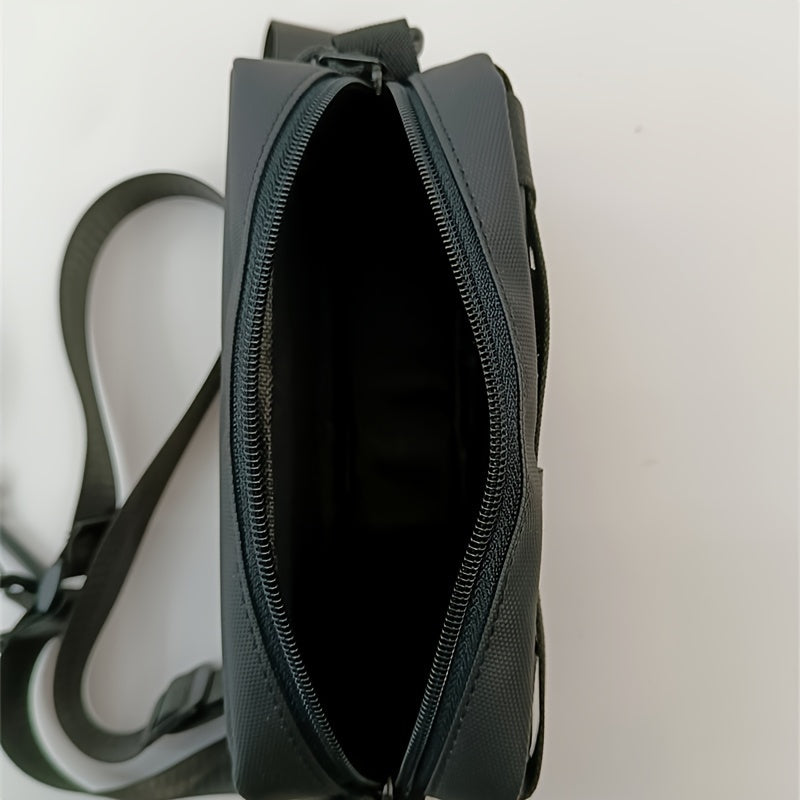 Herren-Umhängetasche | Kompakte Crossbody- & Handytasche | Leicht und reisefähig | Schwarz