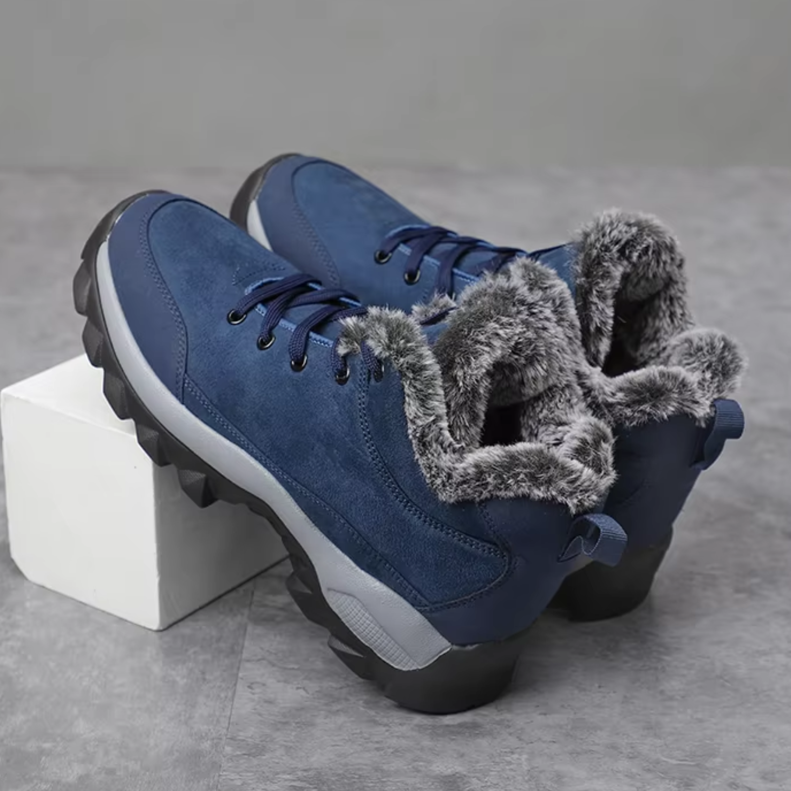 Warme Winterstiefel mit Fleecefutter und rutschfester Sohle für Herren | Jay