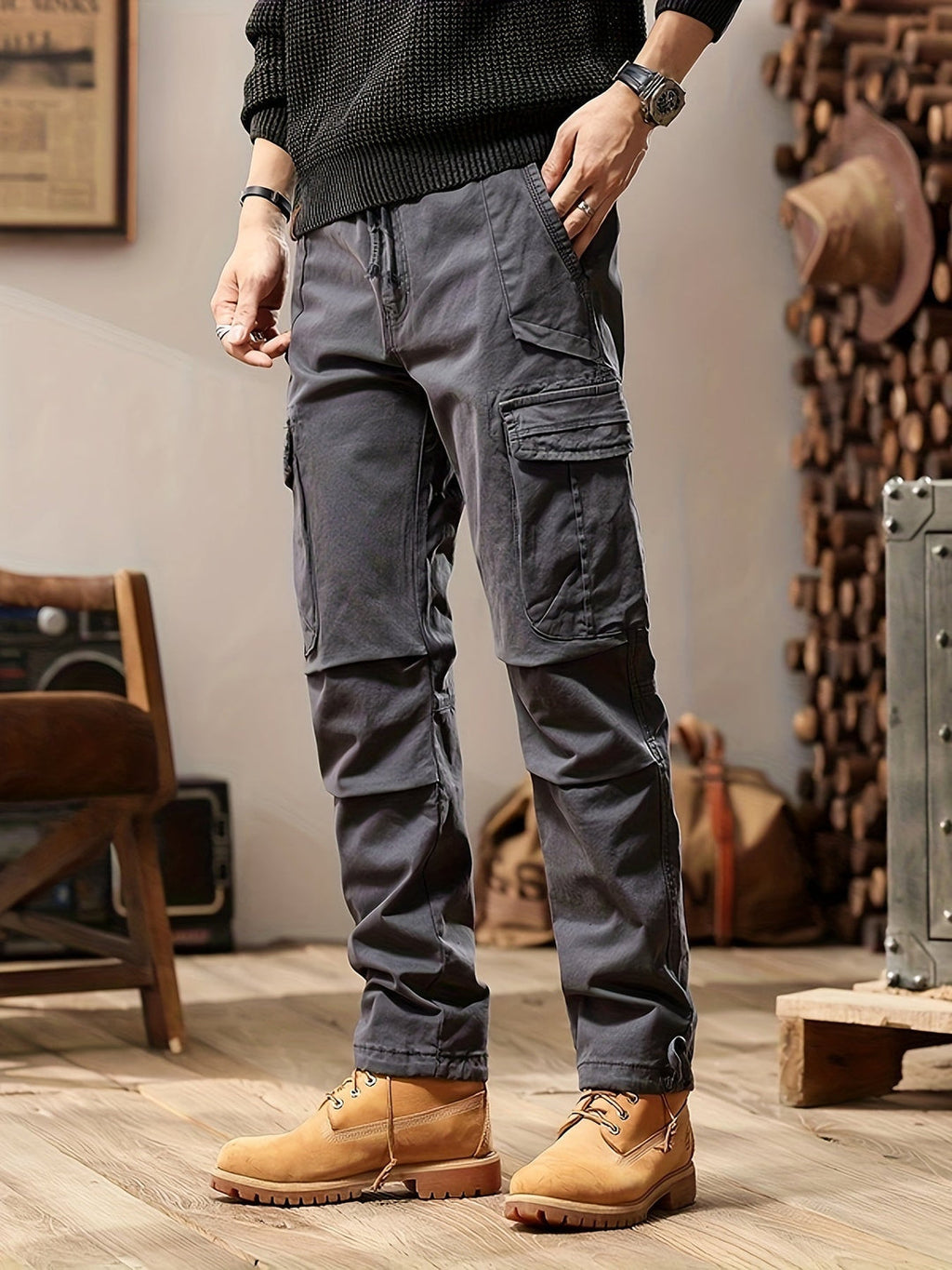Strapazierfähige Cargohose für Männer mit funktionellen Taschen und entspannter Passform | Mick