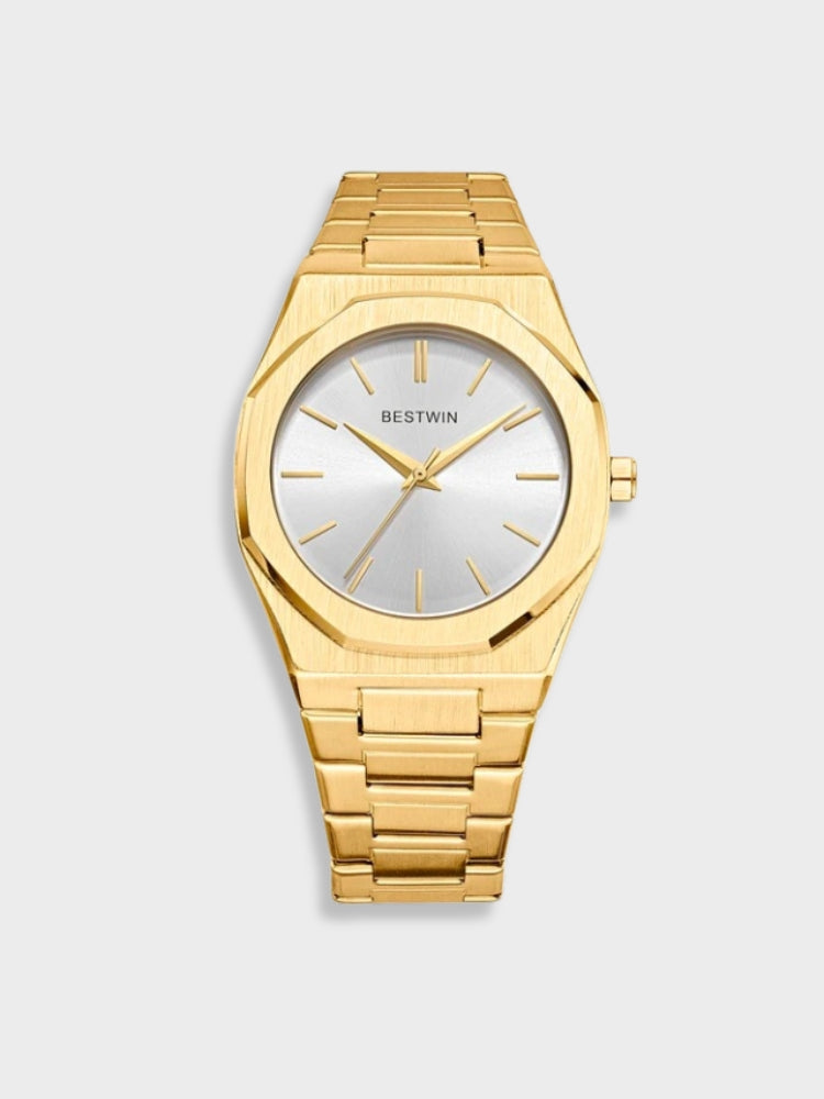 Zeitlose Edelstahl Vintage Uhr für Herren mit klassischer Eleganz | BESTWIN