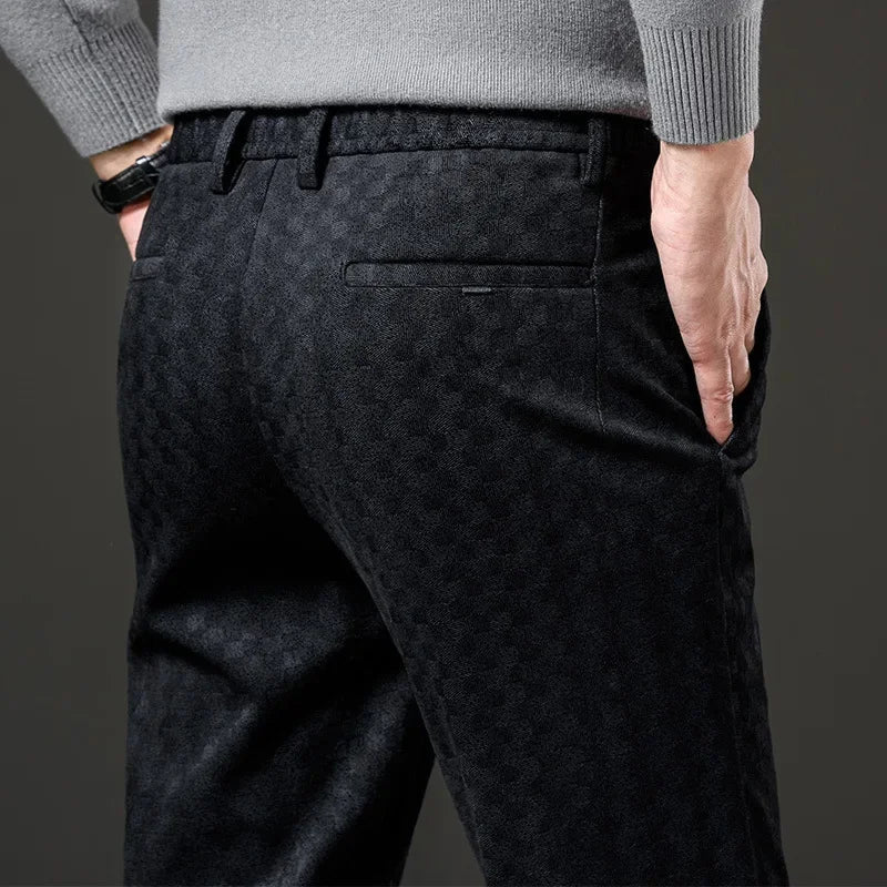 Elegante und vielseitige Herren-Karo-Cordhose mit zeitlosem Charme | Victor