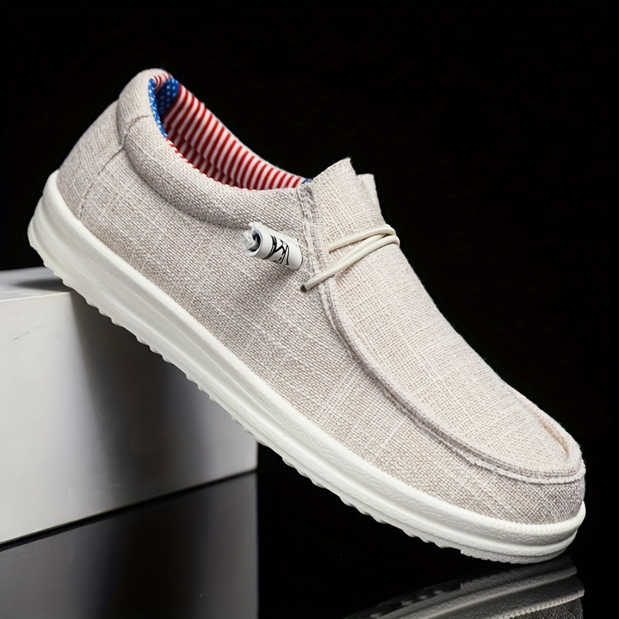 Herren Slipper | Leichtes Segeltuch | Bequem & Lässig | Frühling