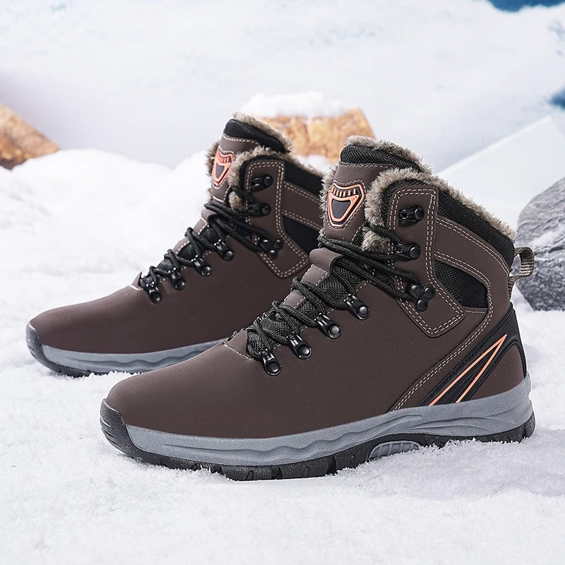 Wasserdichte, isolierte Winterstiefel für Männer mit Fleecefutter und einzigartigem Design | Pieter