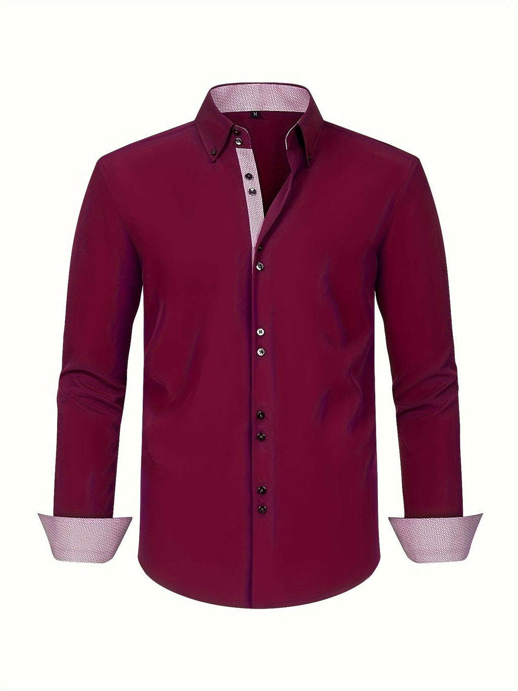 Herrenhemd | Double Row & Stretch | Hellblau & Kontrastmanschetten
