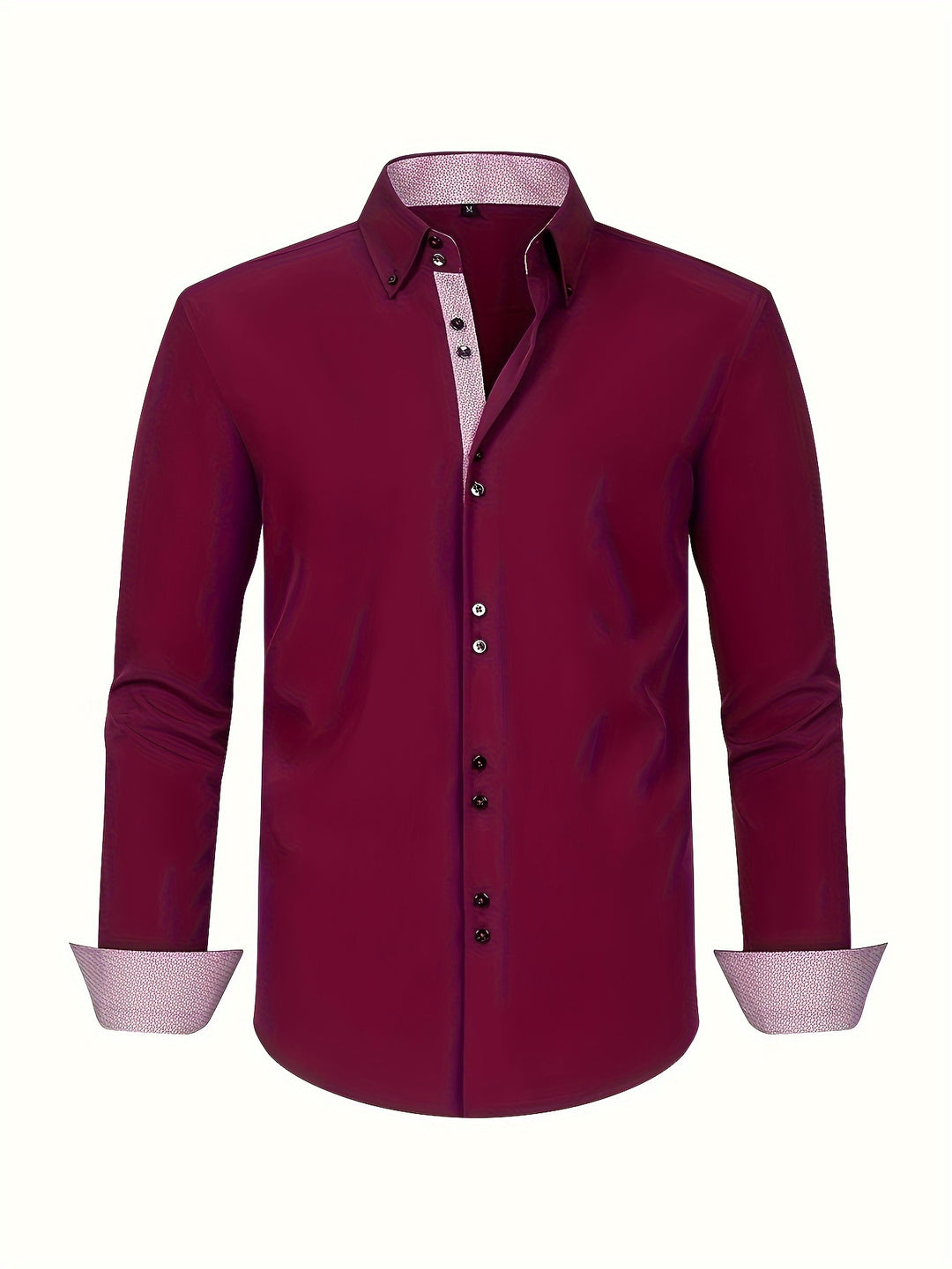 Herrenhemd | Double Row & Stretch | Hellblau & Kontrastmanschetten
