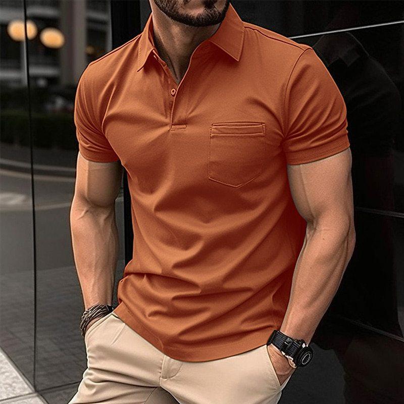 Herren Polo T-Shirt | Slim Fit Sportliches Modell | Seidig & Atmungsaktiv | Baumwolle & Polyester