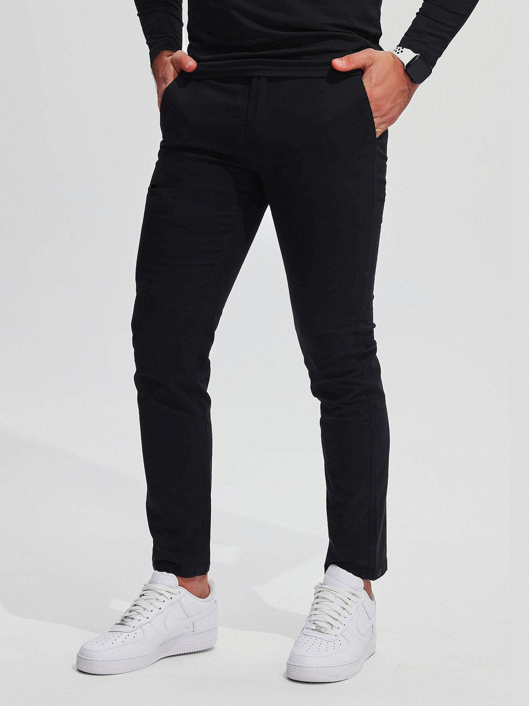 Anspruchsvolle Stretch-Hose für Männer mit Baumwollmischung und elegantem Stil | Wout