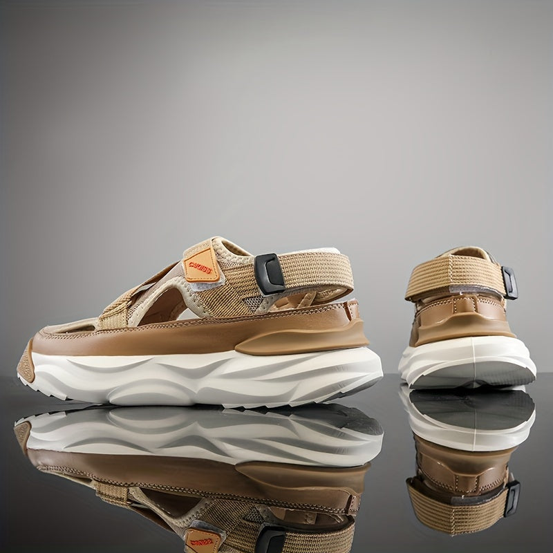 Herren Wandersandalen | Dicke Sohle & Anti-Rutsch | Bequem & Stylisch | Für Strand & Outdoor