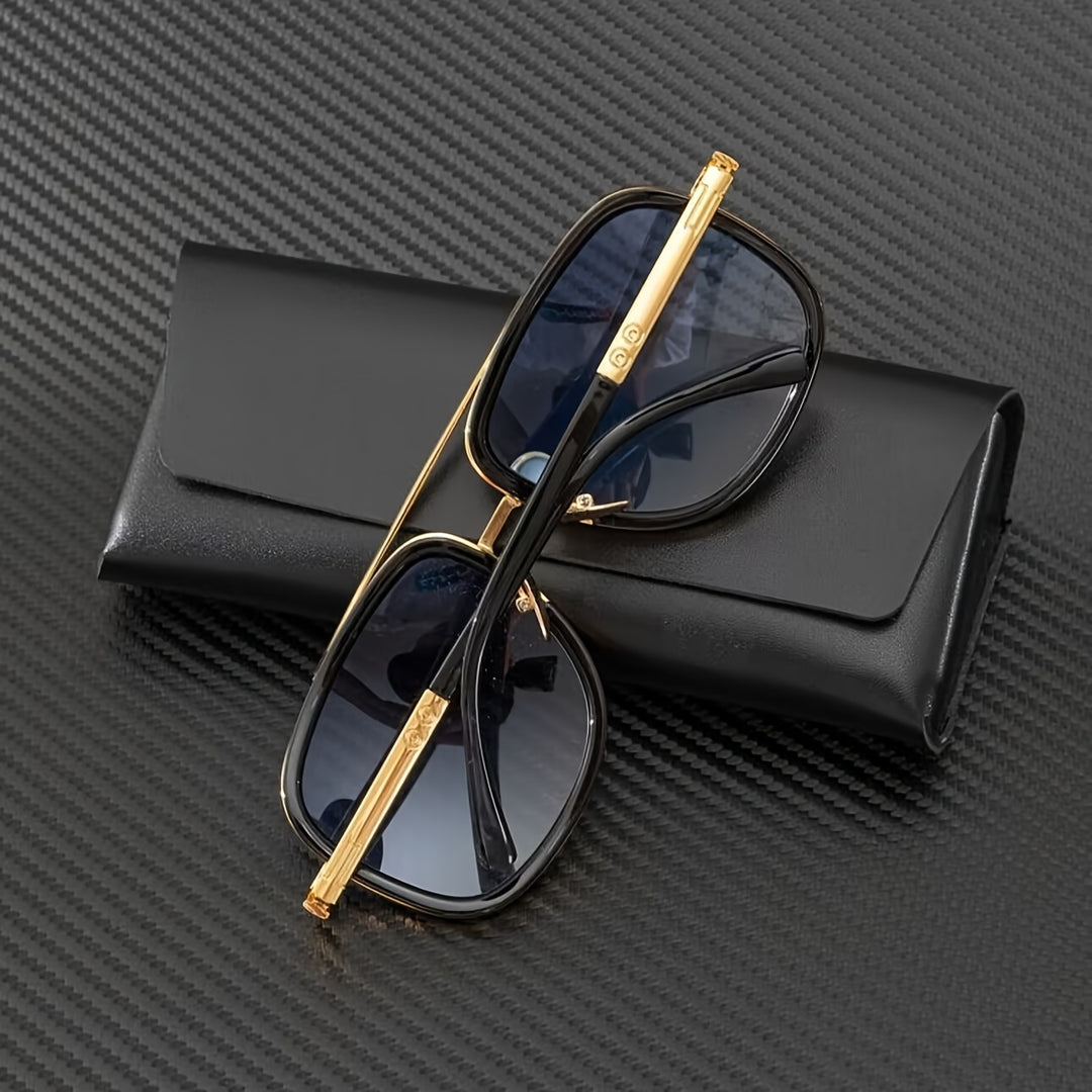 Herren-Sonnenbrille | Verlaufsgläser | Kupferrahmen | Stilvoll & lässig