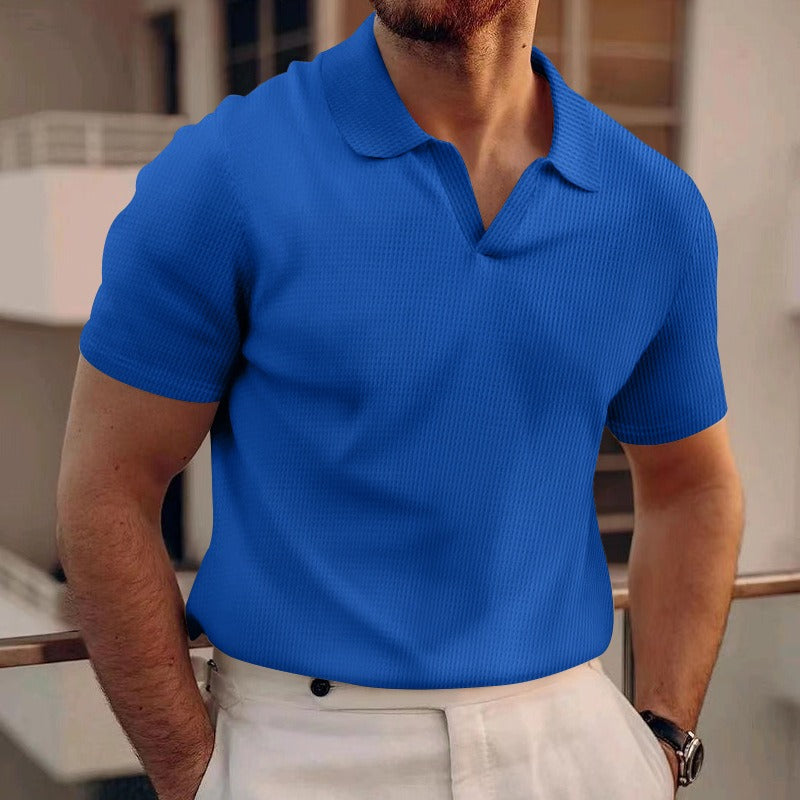 Herren Polo | Kurze Ärmel & Atmungsaktives Material | Lässig für Sommer & Urlaub