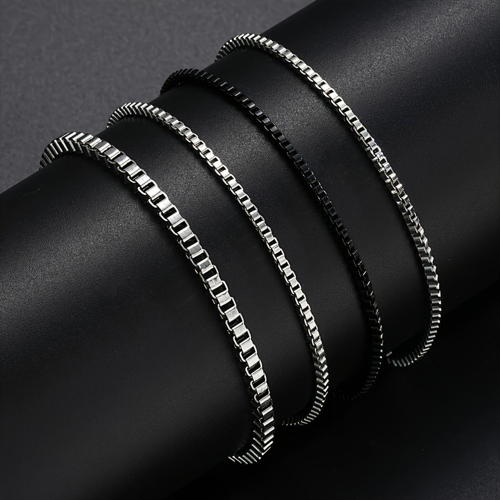 Herrenarmband-Set | 4-teilig aus Edelstahl | Vintage & Tough