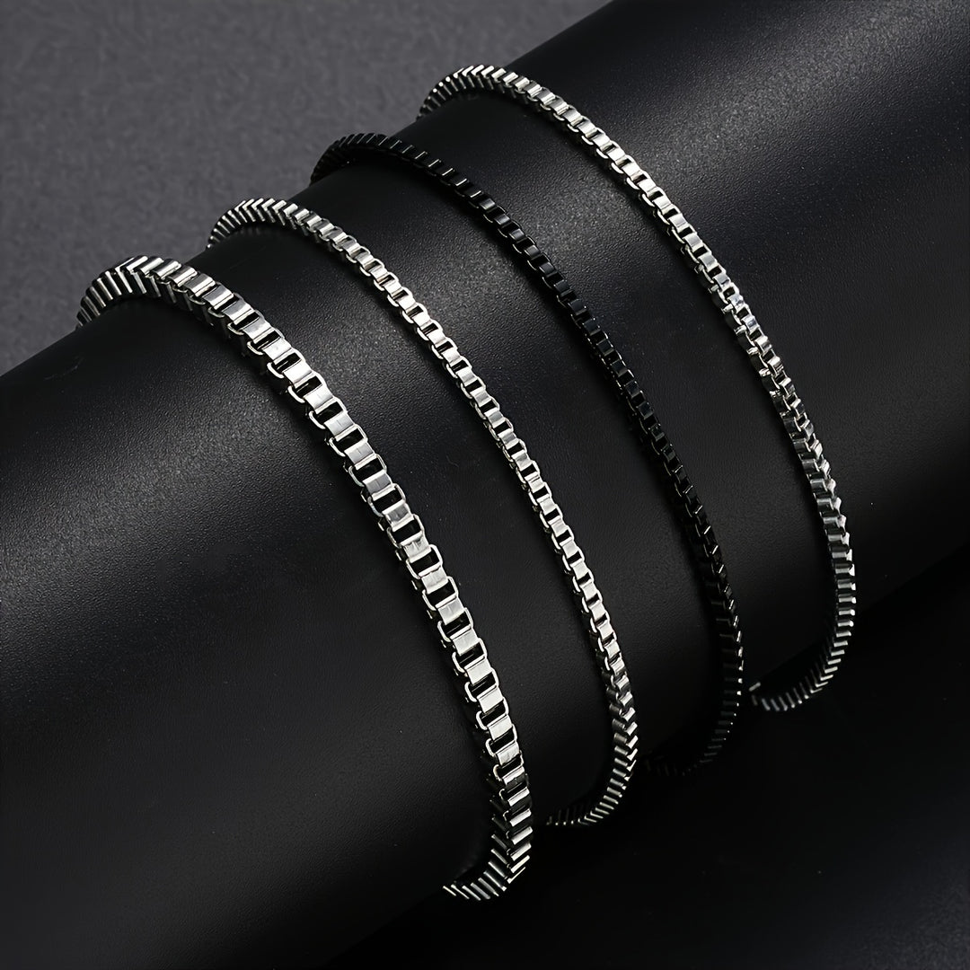 Herrenarmband-Set | 4-teilig aus Edelstahl | Vintage & Tough