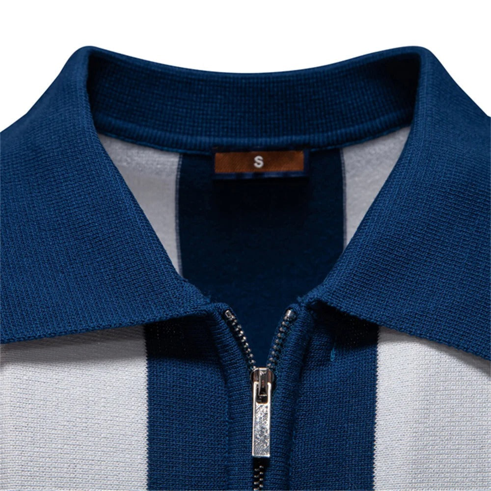 Herren-Poloshirt | Klassisches Modell | Einzigartiges Streifendesign | Lässig & Stylisch
