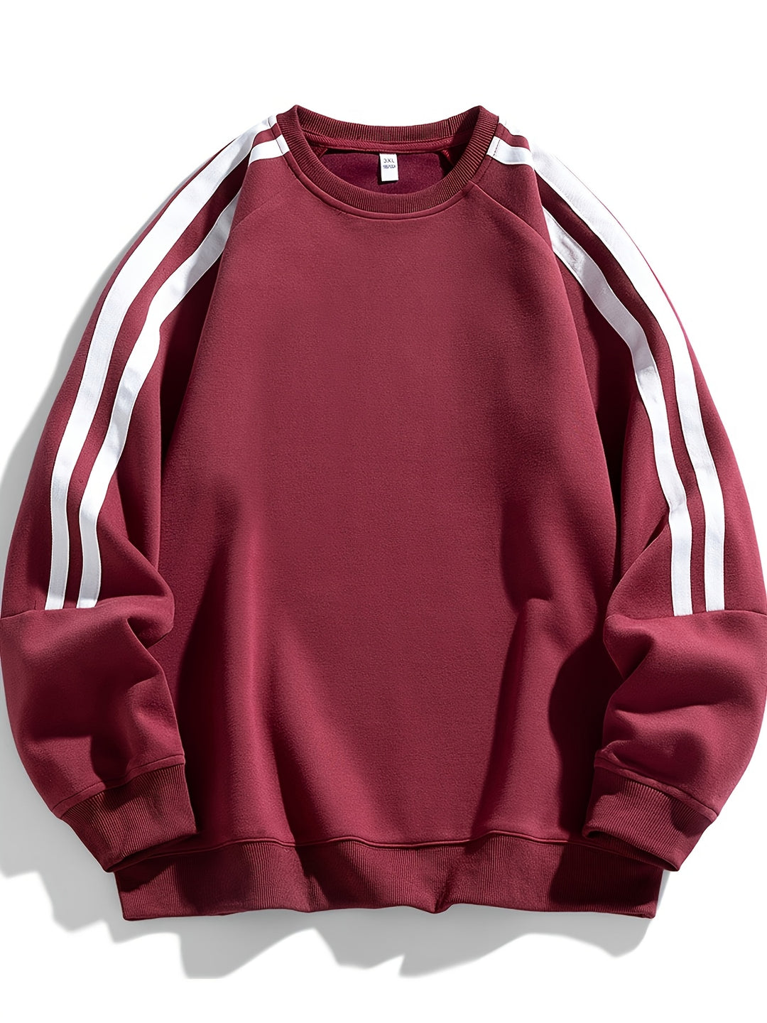 Herren Pullover | Stylisch & Atmungsaktiv | Gestreiftes Seitendesign | Klassischer Rundhalsausschnitt