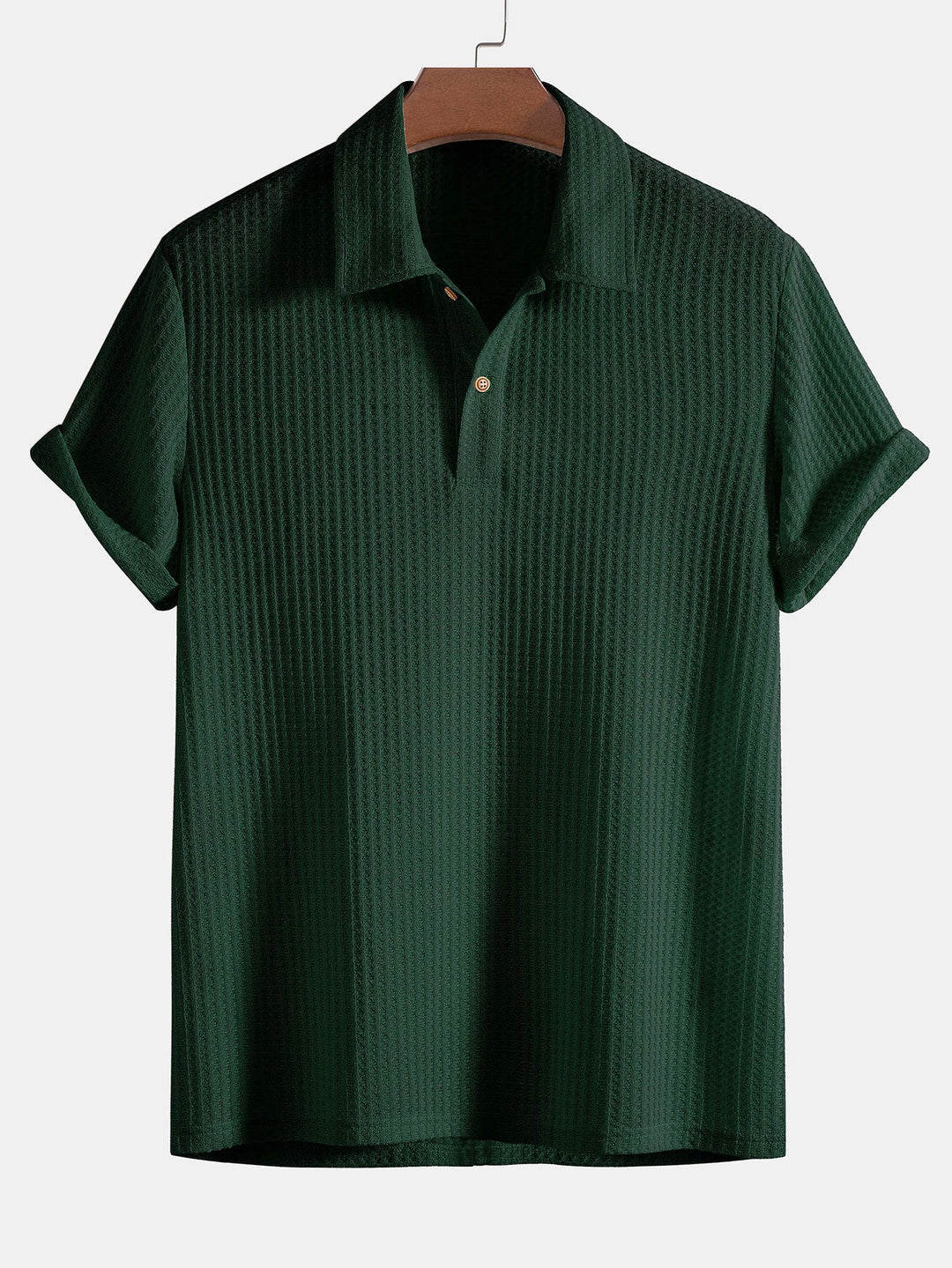 Stilvolles Poloshirt aus Waffelstrick für mühelosen Komfort und lässige Eleganz | Joshua