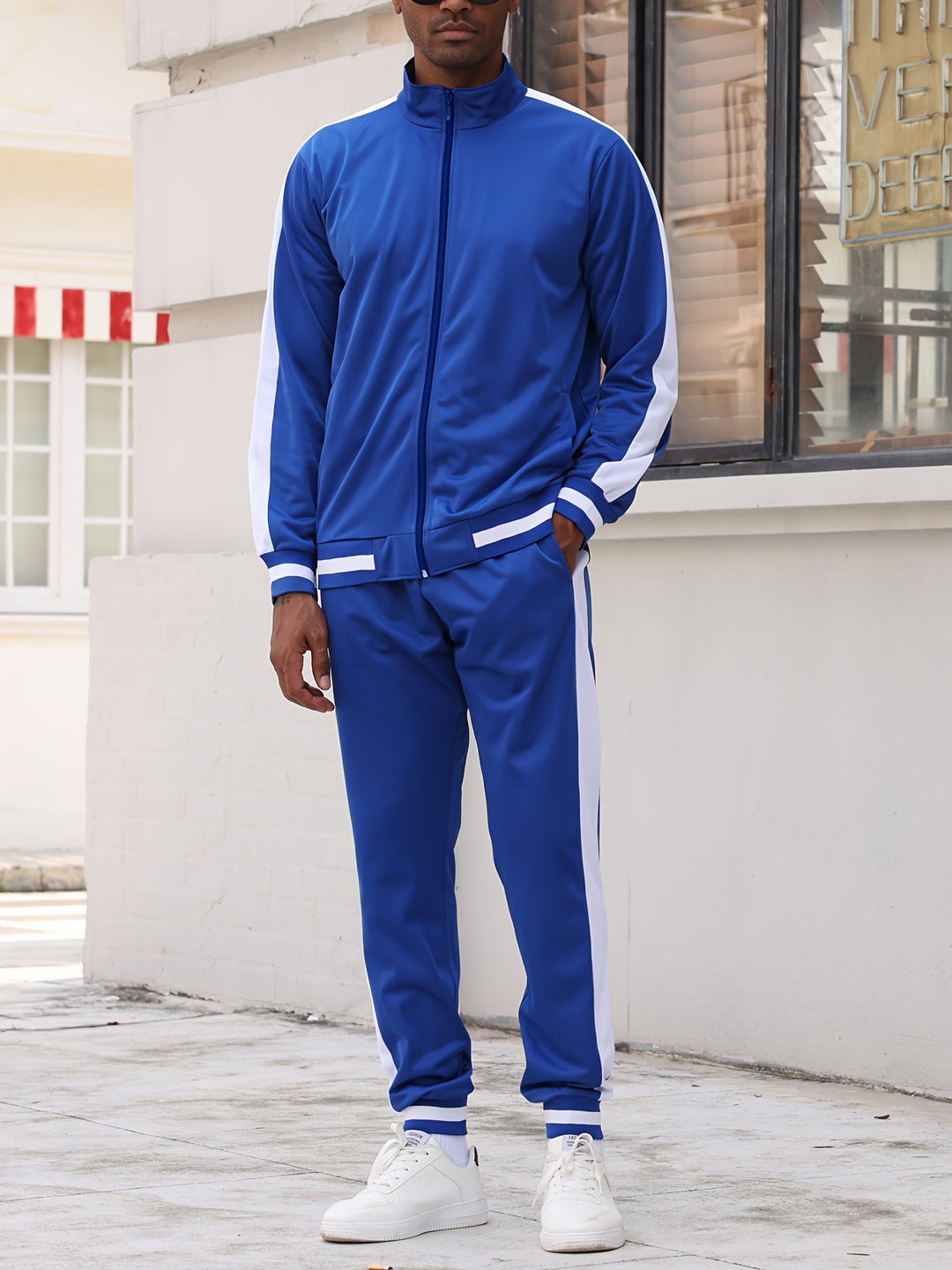 Herren-Trainingsanzug | Sportlich & Modern | Lässiger Stil & Kontrastdesign