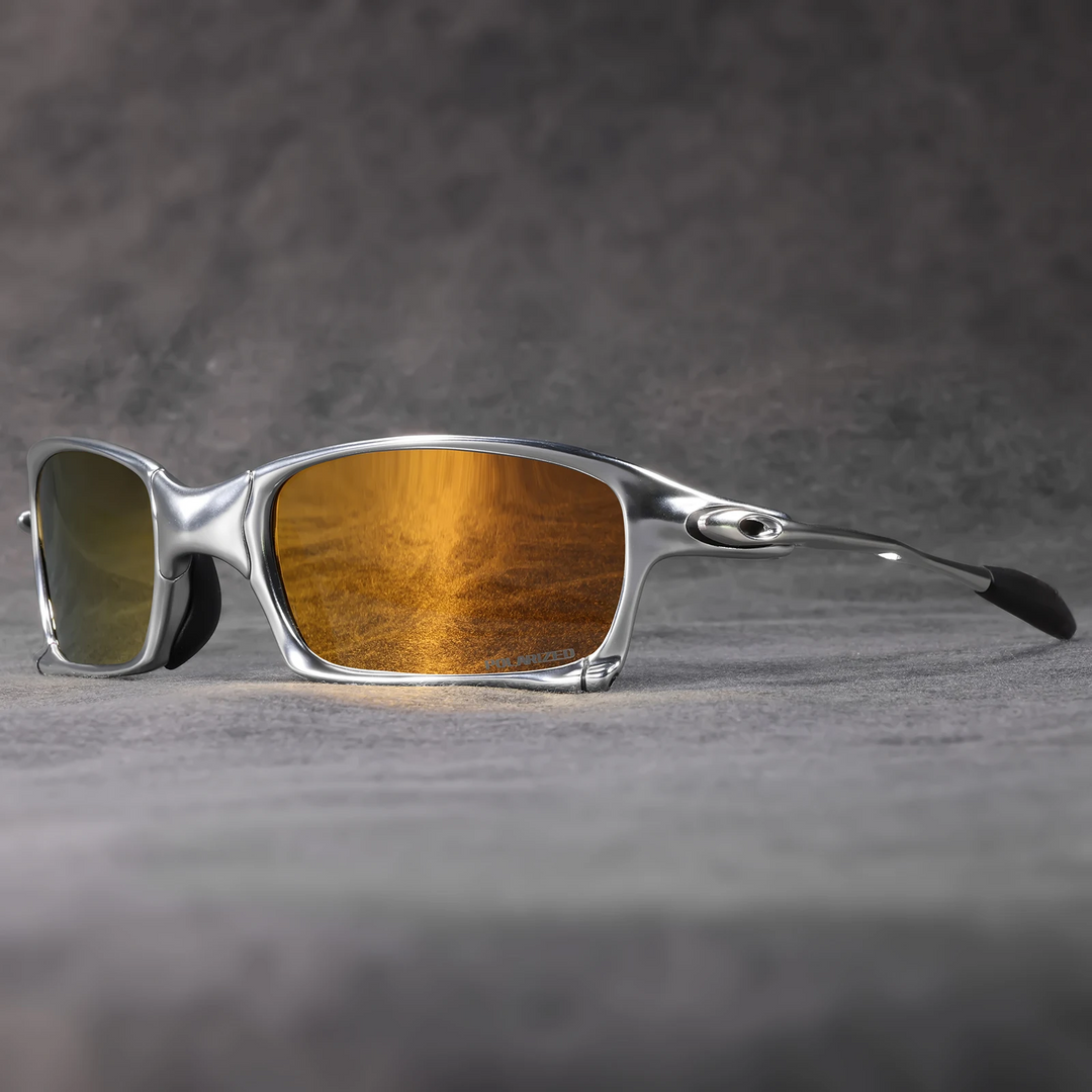 Herren-Sonnenbrille | Sportliches Design | Polarisierte Gläser | 100% UV-Schutz | Metallrahmen 30g