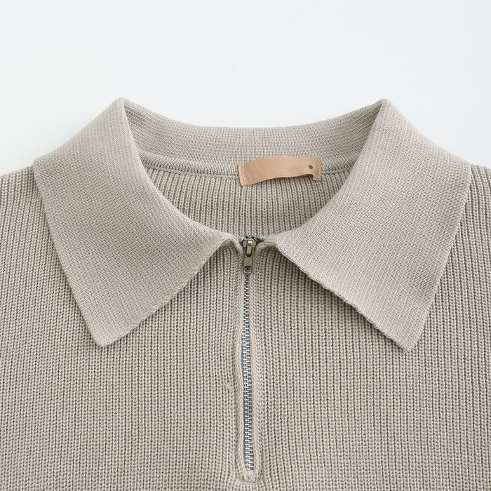 Eleganter Half-Zip-Winterpullover für Männer mit raffiniertem Stil und zeitloser Wärme | Ezra