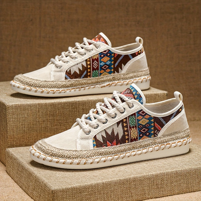 Herren Espadrille Sneakers | Bohemian Style | Atmungsaktiv & Vintage Look