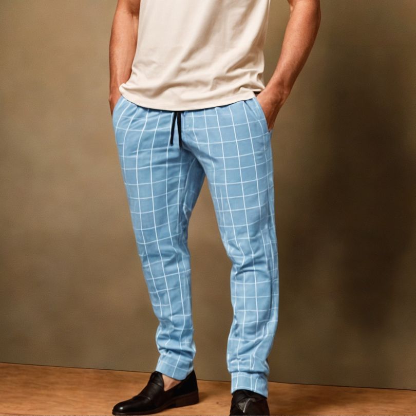 Anspruchsvolle Herren-Karohose mit zeitloser Eleganz und höchstem Komfort | Olivier
