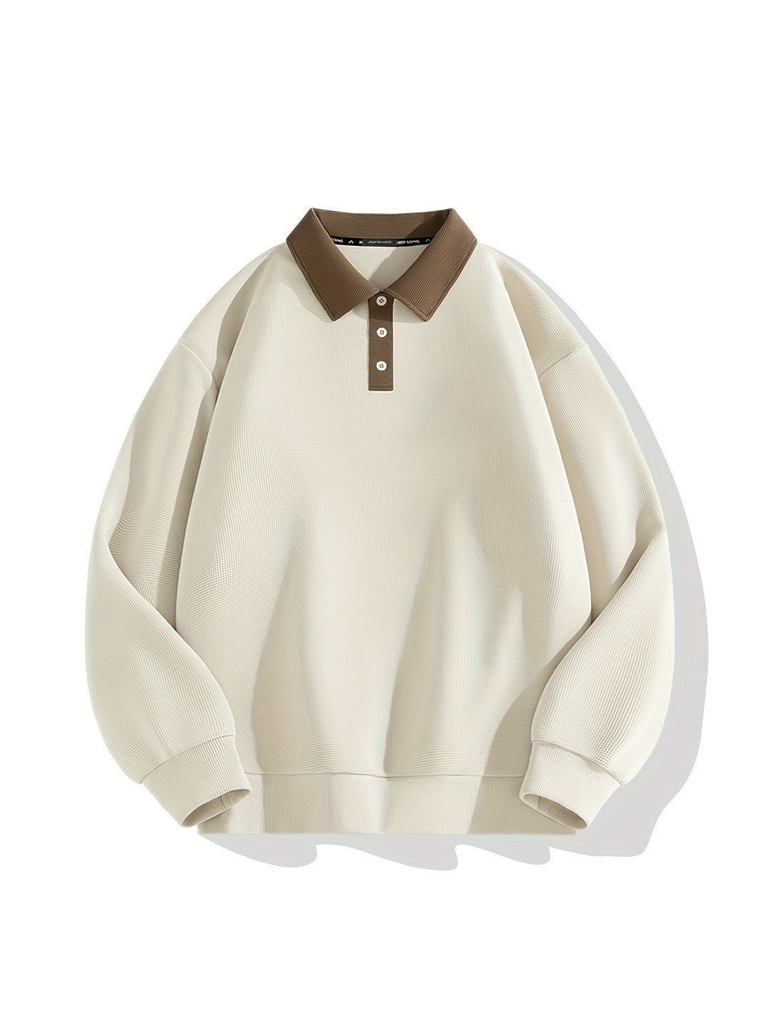 Modischer und bequemer Herren-Polopullover mit Waffelstruktur und Knopfleiste | Viggo