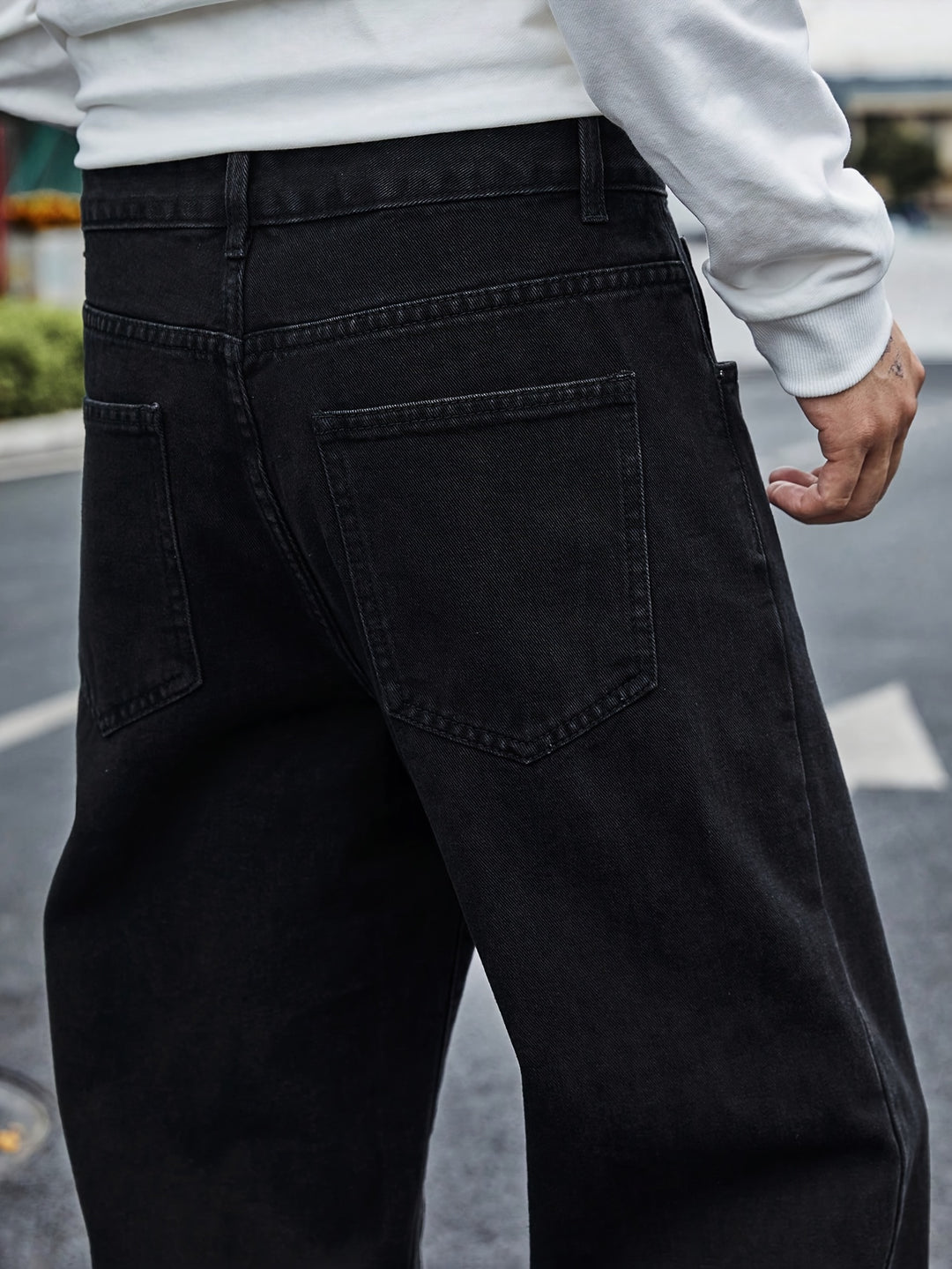 Stylische Retro-Hose mit geradem Bein für Männer mit trendigem Design | Jack