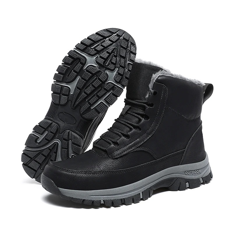 Wasserdichte Winterstiefel für Männer mit Fleecefutter und rutschfester Sohle für ultimative Wärme und Komfort | Olaf