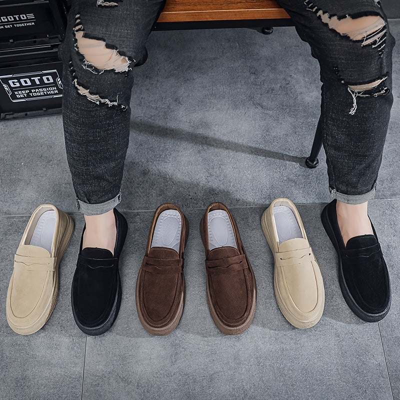 Herren Loafers | Vintage Casual | Bequeme dicke Sohle | Slip-On