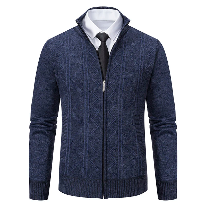 Luxuriöse Strickjacke | Warm & Stylisch | Business & Casual Eleganz | Polyester