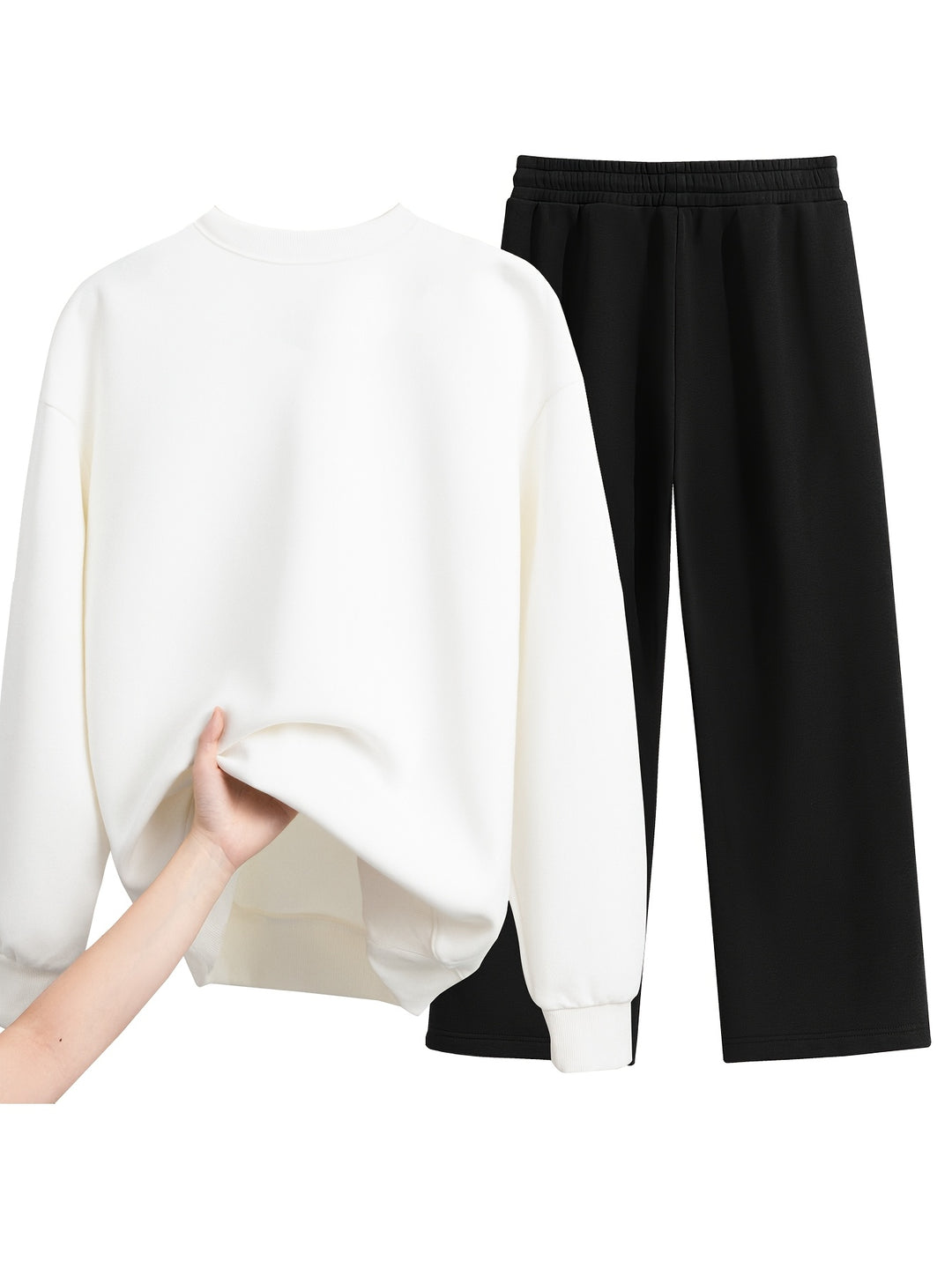 Zweiteiliges Set für Männer | Gerade Hose & Sweatshirt | Bequem & Trendy
