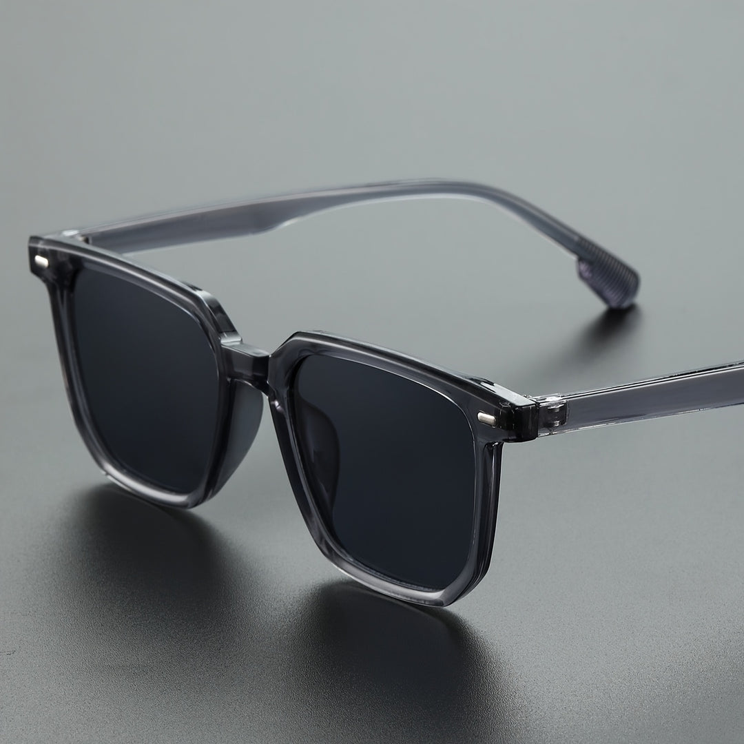 Herren-Sonnenbrille | Vintage Square Frame | Langlebig & leicht | Casual Eyewear