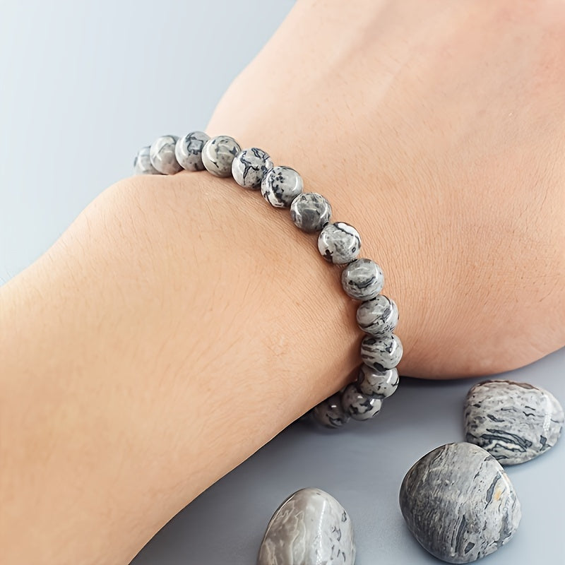 Herrenarmband | Naturschiefer | Boho Style & Resistent gegen Verblassen | Naturstein