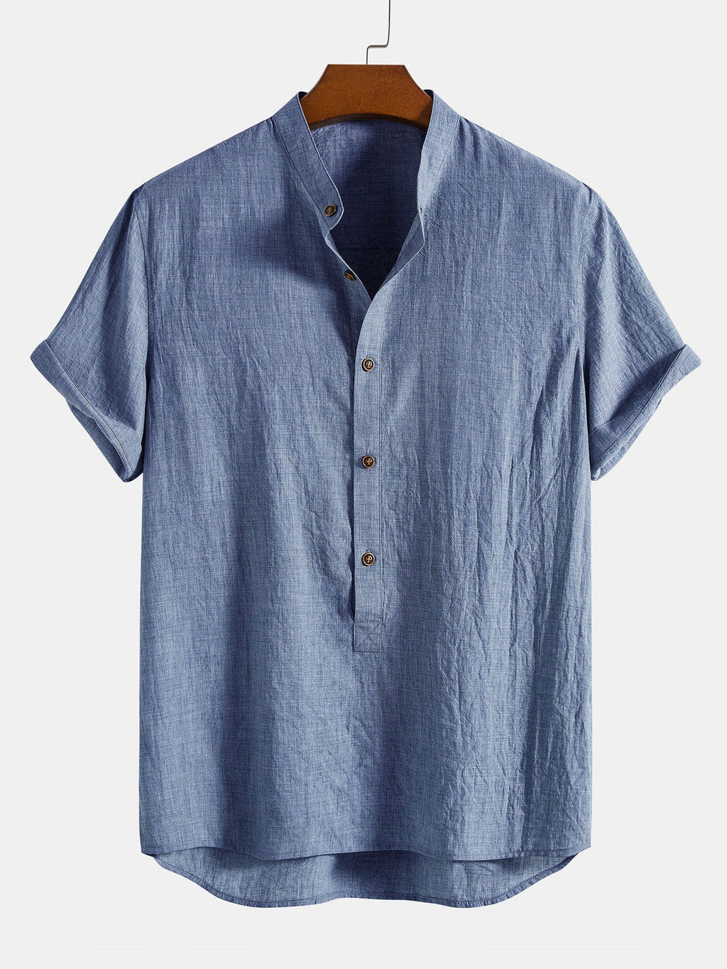Herren-Set | Kurzarm-Shirt & Hose | Atmungsaktiv & lässig | Leinenmischung & Baumwolle