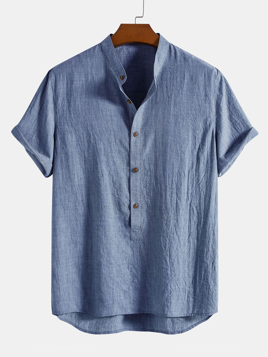 Herren-Set | Kurzarm-Shirt & Hose | Atmungsaktiv & lässig | Leinenmischung & Baumwolle