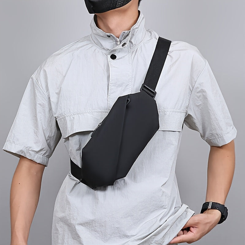 Herren-Umhängetasche | PU-Leder-Brusttasche für Outdoor- und Geschäftszwecke | lässig und langlebig