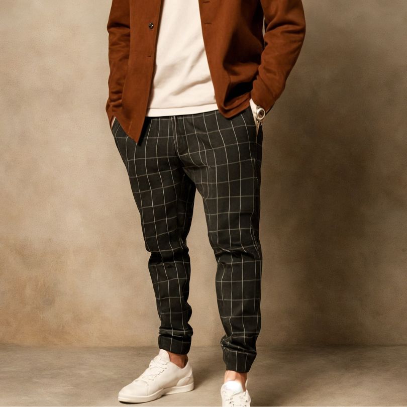 Anspruchsvolle Herren-Karohose mit zeitloser Eleganz und höchstem Komfort | Olivier