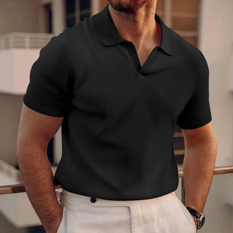 Herren Polo | Kurze Ärmel & Atmungsaktives Material | Lässig für Sommer & Urlaub