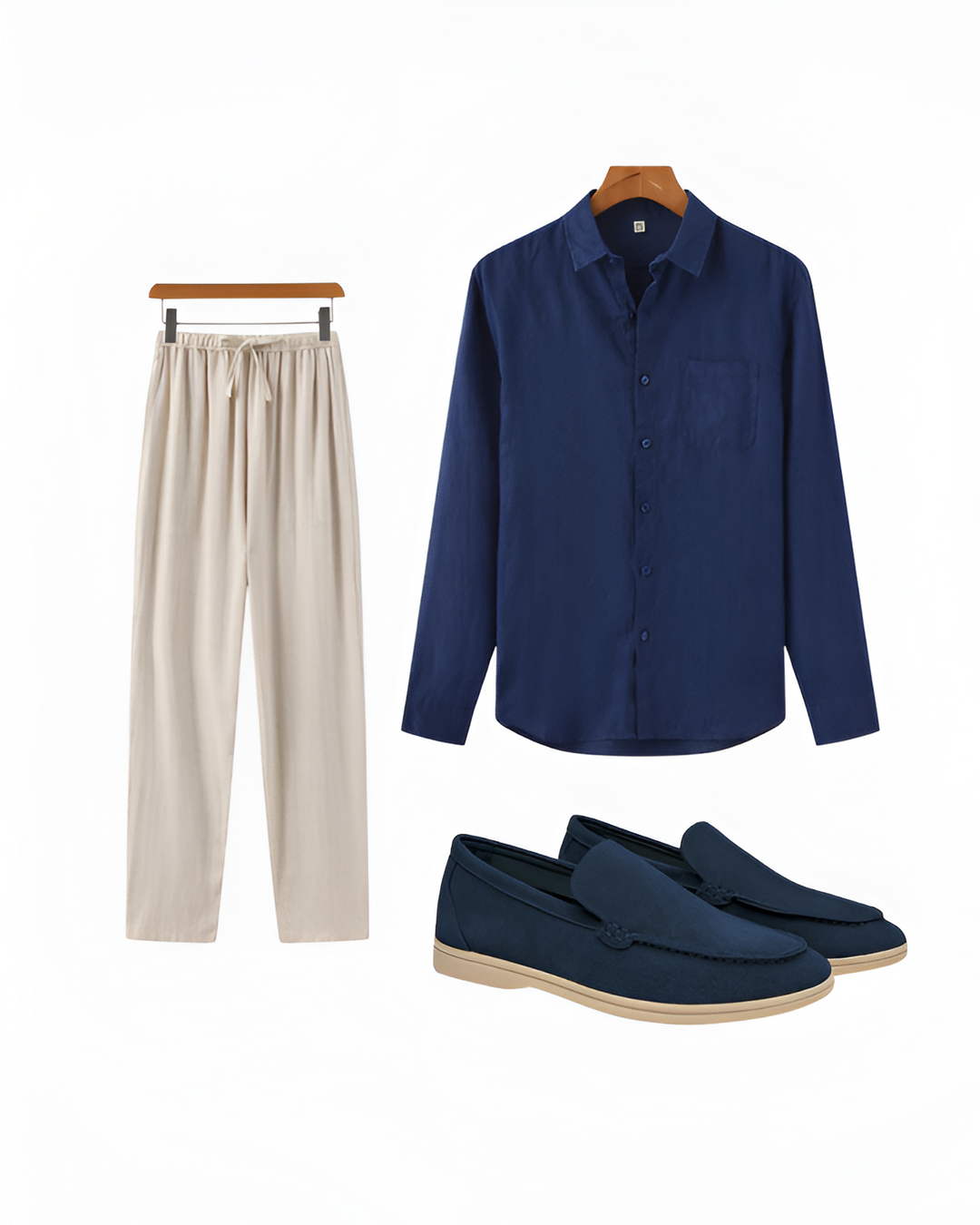 Sommerset für Männer | Leinenhemd, Freizeithose und Wildlederschuhe | Strand-zu-Dinner-Look
