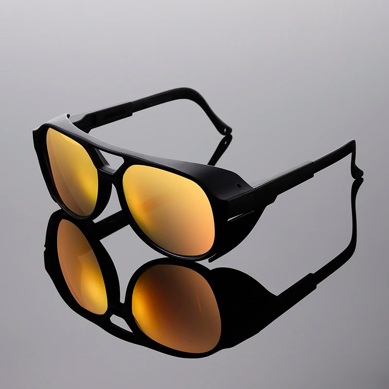Herren-Sonnenbrille | Polarisiert UV400 | Sport & täglicher Gebrauch | Leichter schwarzer Rahmen