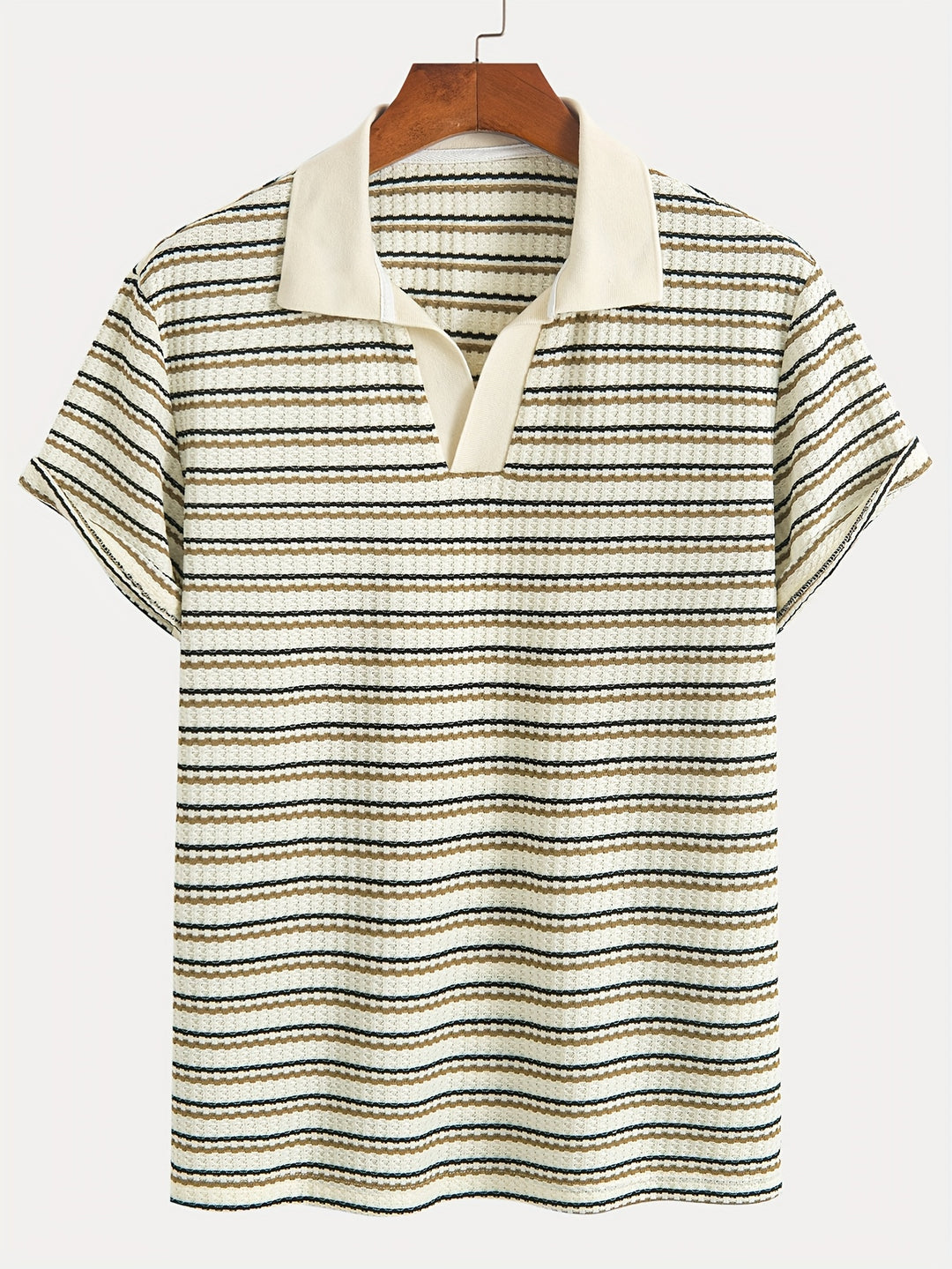Herren-Poloshirt | Gestreiftes Strickhemd | Bequem & Atmungsaktiv | Sommer