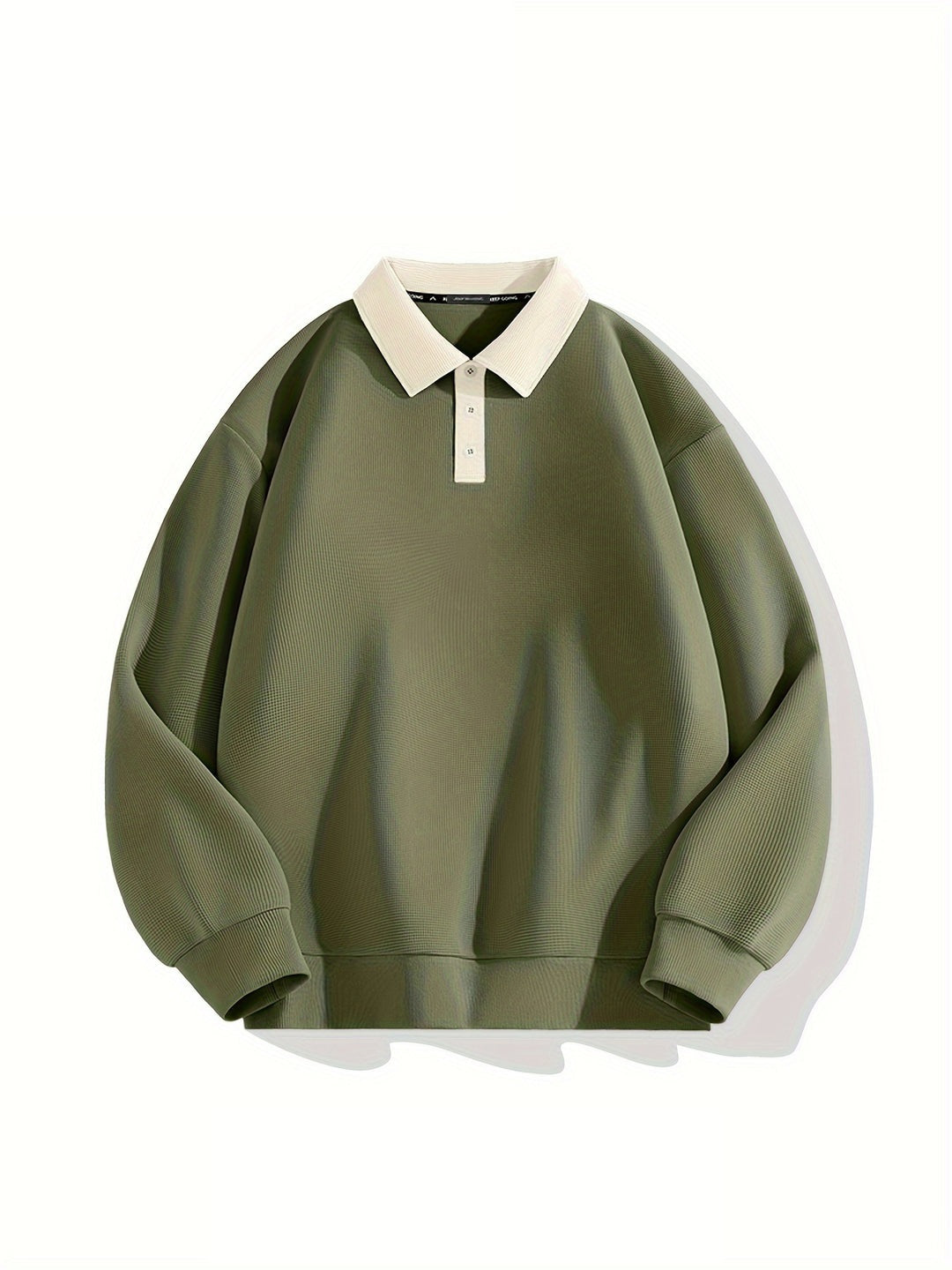 Modischer und bequemer Herren-Polopullover mit Waffelstruktur und Knopfleiste | Viggo