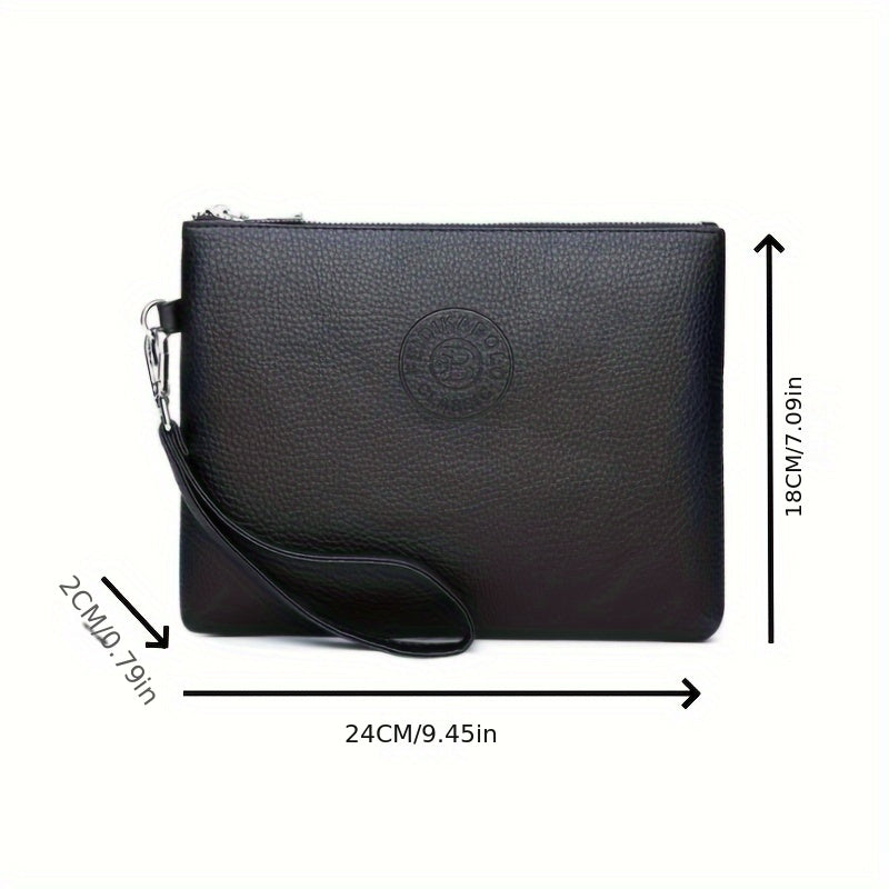 Herrenhandtasche | Lässiger Umschlagstil für Pendler | Leichte & stilvolle Handtasche