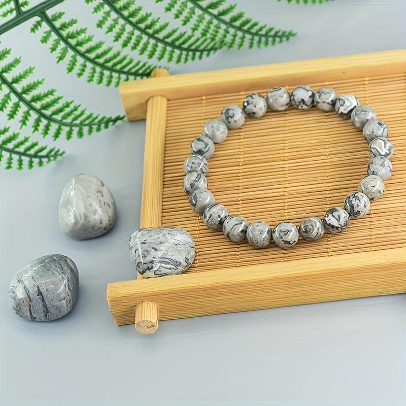 Herrenarmband | Naturschiefer | Boho Style & Resistent gegen Verblassen | Naturstein