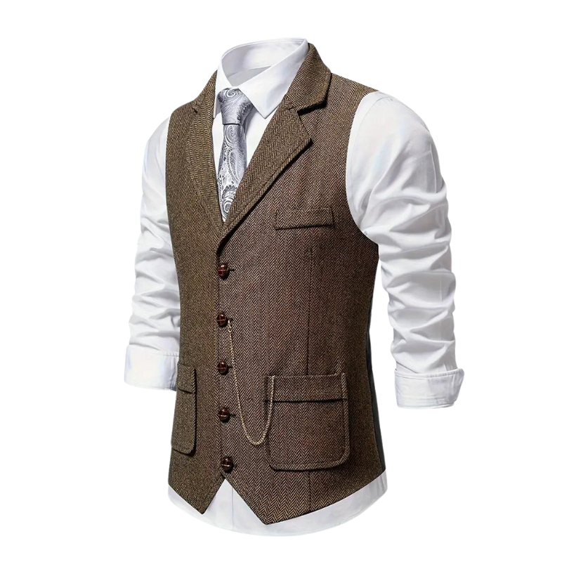 Elegante Vintage-Herrenstrickjacke mit klassischem Charme und zeitloser Raffinesse | Morris