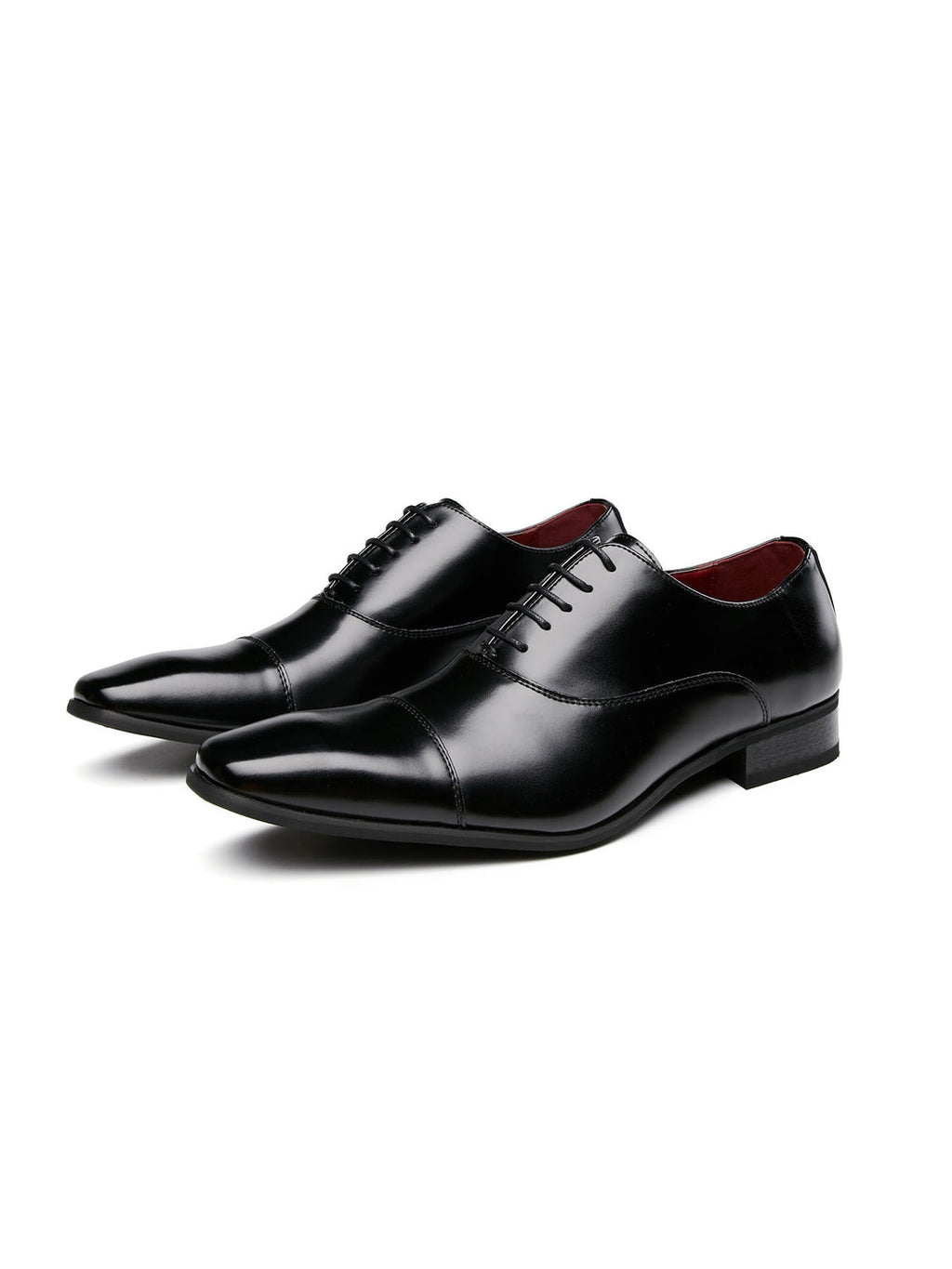 Herrenschnürschuhe | Echtes Leder | Polierte Oberfläche & Klassisches Design | Formell & Bequem